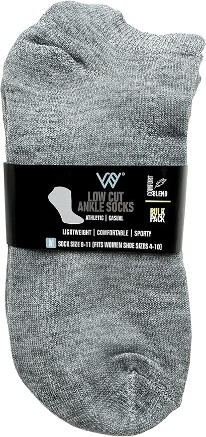 Winterlace 24 Pairs Ankle Socks for Women & Girls Bulk Pack, Fun Cute Low Cut No Show, Colorful Soft