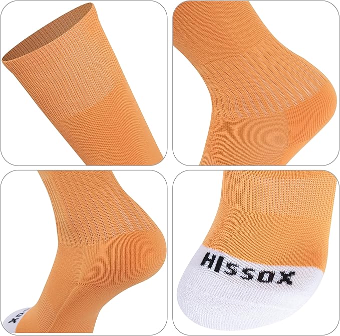 Soccer Baseball Softball Socks, Unisex Youth Solid Knee High Football Volleyball Compression Socks