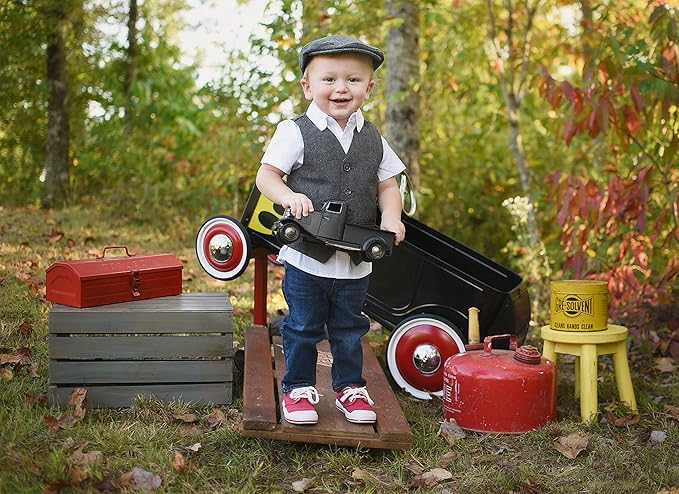 Born to Love Infant, Toddler Boys Pinstripe Driver Cap Baby Hat