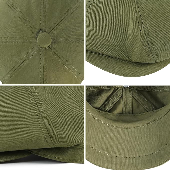 Kids Boys Cotton Newsboy Cap 8 Panel Beret Cabbie Hat for Toddler